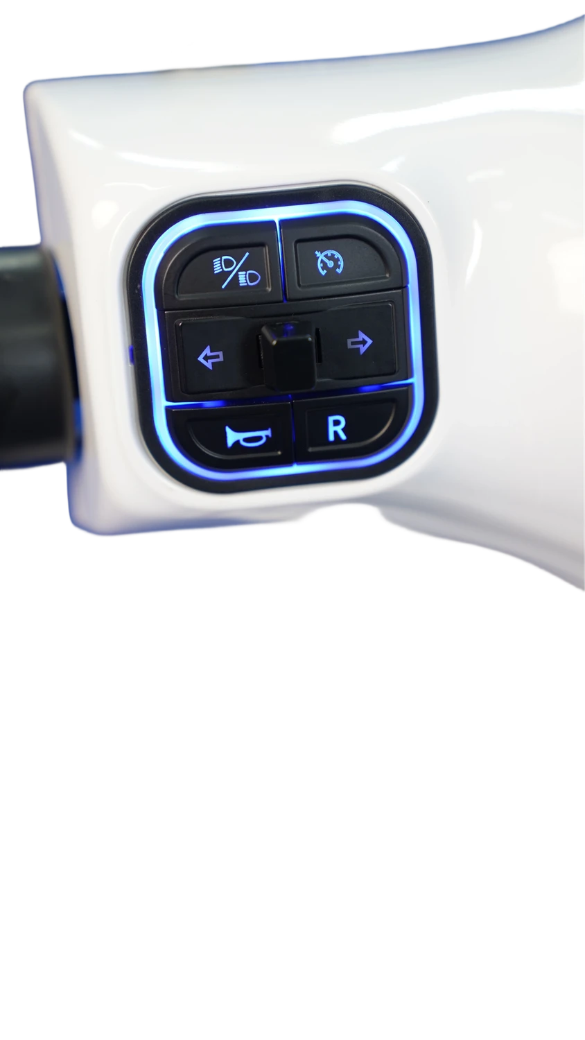 Reverse at the R button